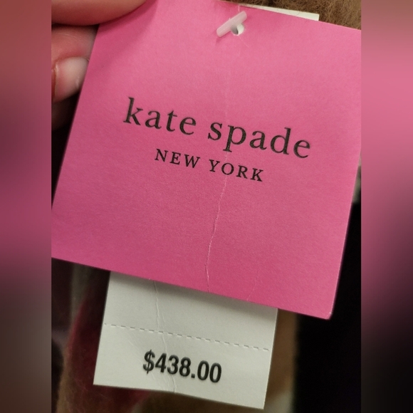 NWT kate spade new york Belted Maxi Wool with Sherpa Detail - Picture 6 of 10